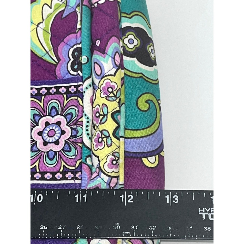 Vera‎ Bradley Crossbody Bag Quilted Purple Paisley Floral Everyday Purse - Picture 10 of 11